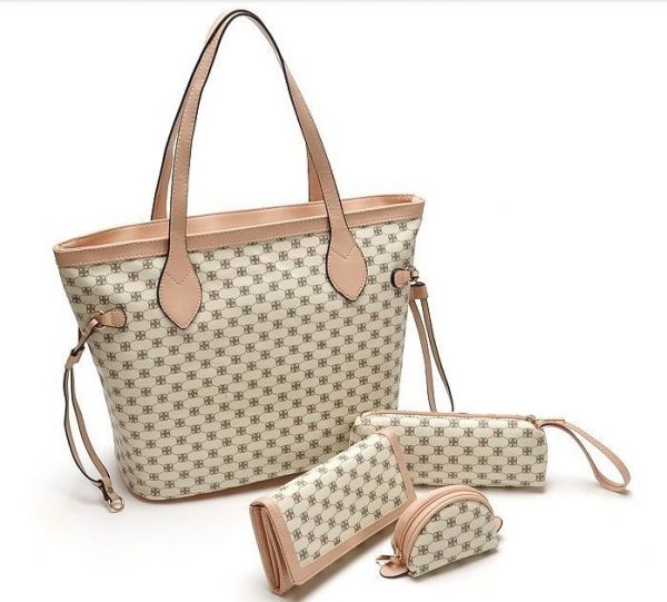 Bolsa de ombro c/ carteira-porta pintura - porta moedas